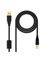 ProductoCable usb 2.0 tipo a usb tipo b nanocable 3m negro macho - machoTechnouch