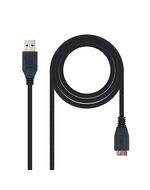 ProductoCable usb 3.0 tipo a a micro usb tipo b nanocable 2m -  macho - macho -  negroTechnouch